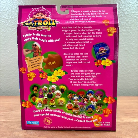 Playmates Totally Troll MERRY GIGGLES Clown, Vintage 2001 Doll Series 2, NIB - Picture 4 of 7